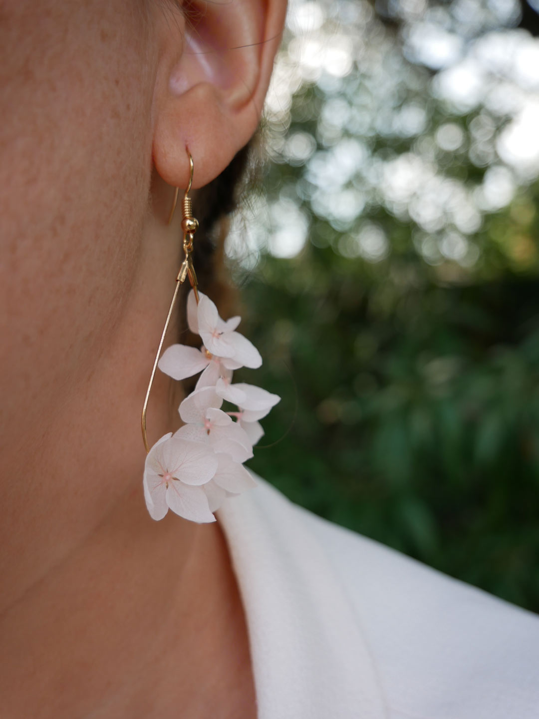 Boucle d'oreille fantaisie |bijou rose poudrée |par Tochu-De