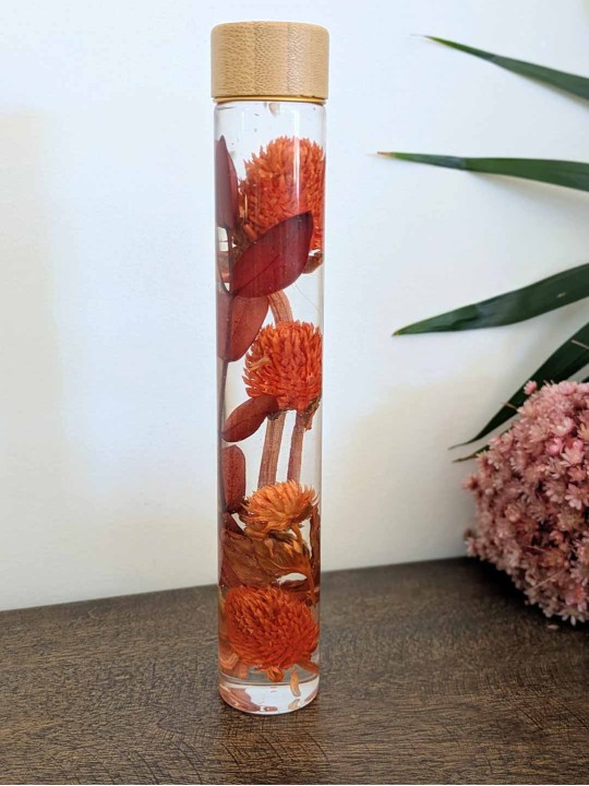 Fleur immergée automne