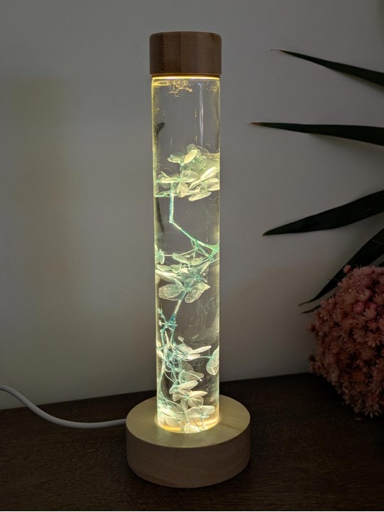 Fleur immergée bleue 