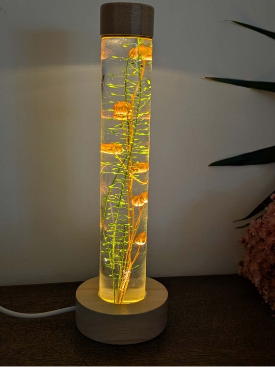 Fleur immergée vert / graines de lin Fleur immergée vert / graines de lin