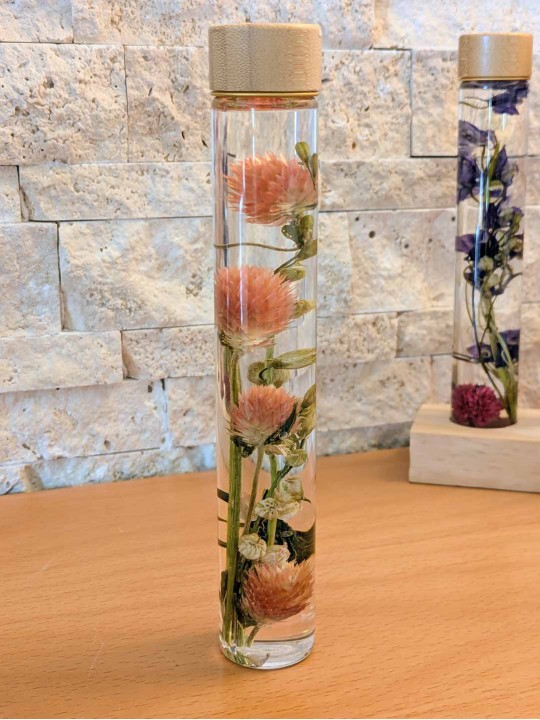 Fleur immergée rose