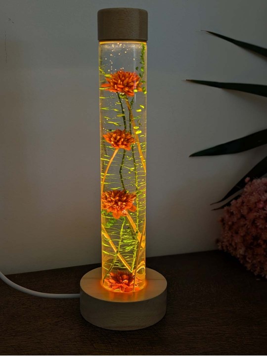 Fleur immergée terracotta / vert Fleur immergée terracotta / vert