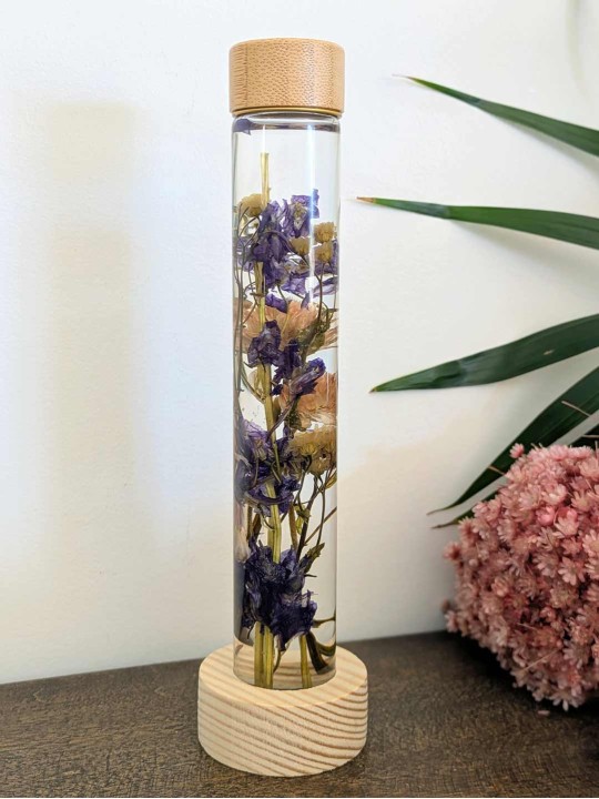 Fleur immergée violette / rose