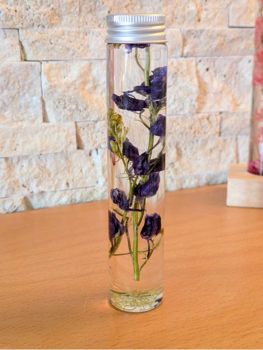 Fleur immergée violette