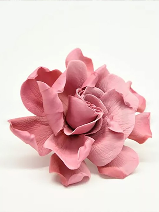 Pique à cheveux en fleur stabilisée rose Gardenia 