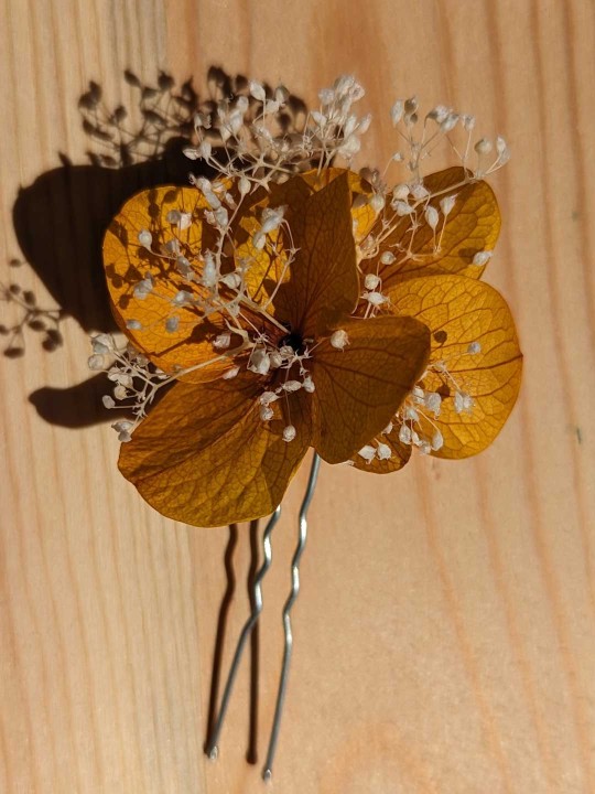 Pique à cheveux en fleurs stabilisées hortensia (+20 couleurs)