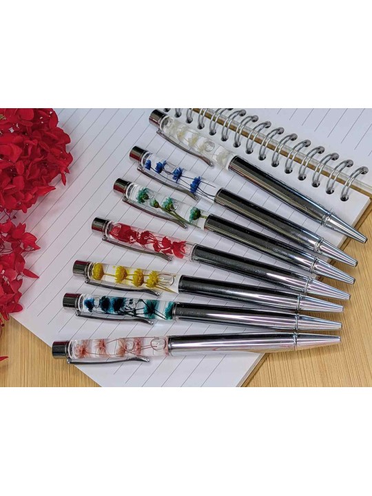 Stylo fleur immergée emeraude Stylo fleur immergée emeraude