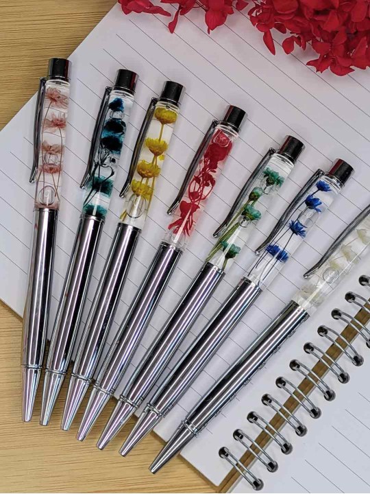 Stylo fleur immergée emeraude Stylo fleur immergée emeraude